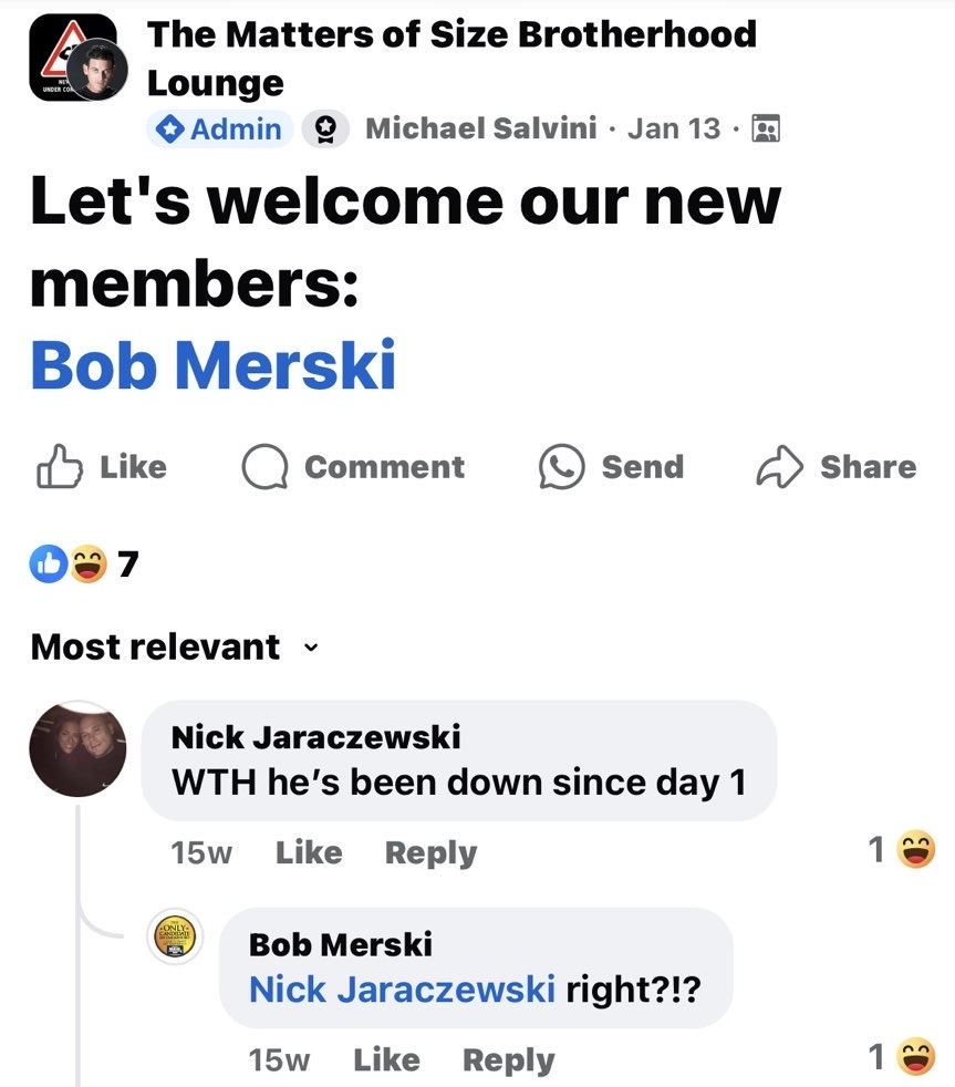 Bob Merski returns to the private Facebook Group after briefly leaving in January 2025. This occurred around the start of an investigation by law enforcement because of what he did to an underage boy he had just met at an area school event