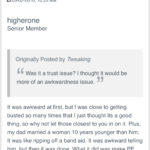 In 2010 Bob Merski describes in a penis enlargement forum how his stepmom is 10-years younger than his dad