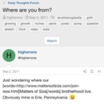 Bob Merski admits to being from Erie, PA in an online penis enlargement forum under his username "higherone"