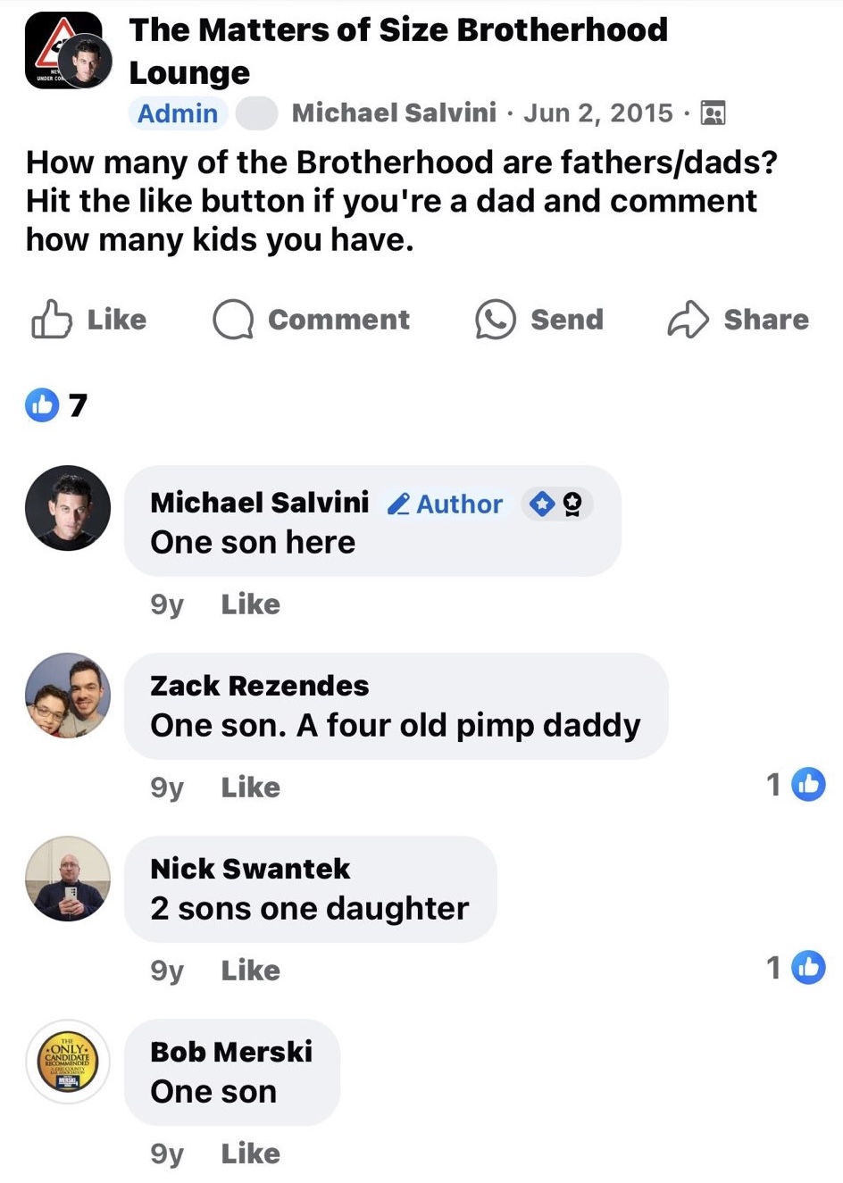 Bob Merski talks about having a son in 2015 penis enlargement forum